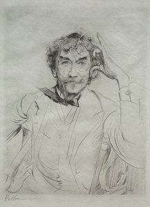 James MacNeill Whistler, 1897. autorstwa Paul Cesar Helleu