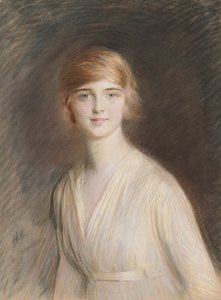 Portret Jacqueline (pastel na papierze)