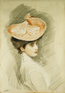 Portret damy, uważany za Madame Helleu, autorstwa Paul Cesar Helleu