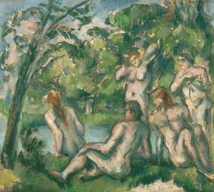 Kąpiących się autorstwa Paul Cézanne