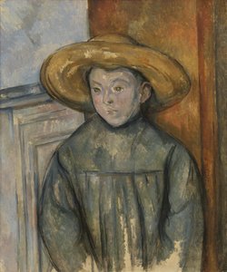 Chłopiec w słomkowym kapeluszu autorstwa Paul Cézanne