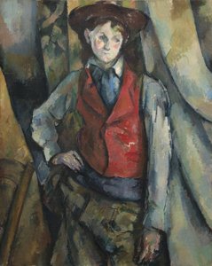 Chłopiec w czerwonej kamizelce autorstwa Paul Cézanne