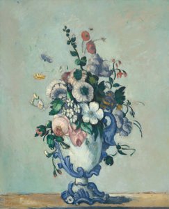 Kwiaty w rokokowym wazonie autorstwa Paul Cézanne
