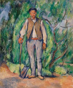 Ogrodnik (olej na płótnie) autorstwa Paul Cézanne