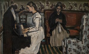 Dziewczyna przy fortepianie (Uwertura do „Tannhäuser”) autorstwa Paul Cézanne