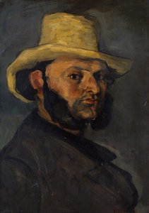 Gustave Boyer w słomkowym kapeluszu autorstwa Paul Cézanne