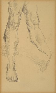 Badanie nóg. Rysunek Paula Cezanne
