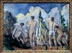 Les bathers Obraz Paula Cezanne