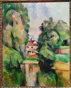 Młyn na rzece (olej na płótnie) autorstwa Paul Cézanne