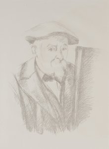 Autoportret przed sztalugą autorstwa Paul Cézanne