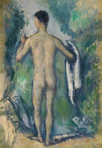 Kąpiący się na stojąco, widziany z tyłu autorstwa Paul Cézanne