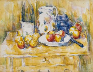 Martwa natura z jabłkami na kredensie autorstwa Paul Cézanne