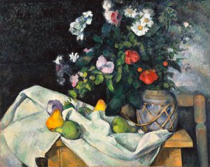 Martwa natura z kwiatami i owocami autorstwa Paul Cézanne