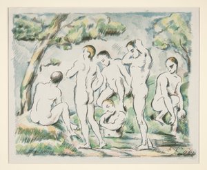 Kąpiące się (mała wersja) autorstwa Paul Cézanne