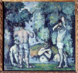 Obraz Pięciu Kąpiących się Paula Cezanne