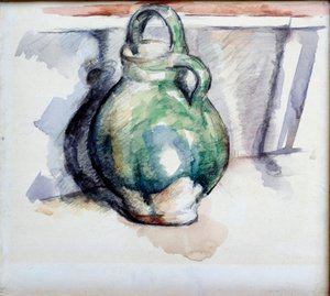 Zielona dzbanek akwarela i kopalnia ołowiu Paul Cezanne (1839-1906) 1885 Paryż, Musee du Louvre autorstwa Paul Cézanne