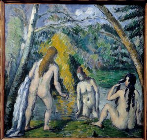 Trzech kąpiących się – Paul Cezanne (1839-1906). 1879 autorstwa Paul Cézanne