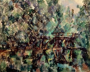 Most nad stawem, ok. 1898 r. autorstwa Paul Cézanne