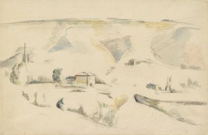 Widok na dolinę, koniec XIX wieku autorstwa Paul Cézanne
