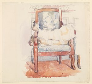 Fotel, ok. 1885-90 ok autorstwa Paul Cézanne