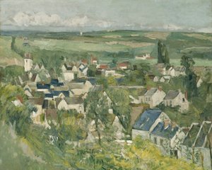 Auvers, panoramiczny widok, 1873-75 autorstwa Paul Cézanne