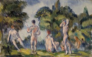 Kąpiących się autorstwa Paul Cézanne