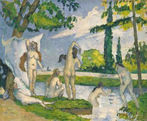Kąpiących się, 1874-75. autorstwa Paul Cézanne