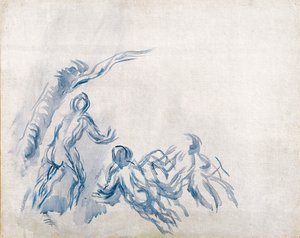 Kąpiących Kąpiących się, 1904-1906 autorstwa Paul Cézanne