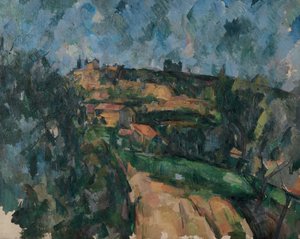 Zakręt drogi na szczycie Chemin Des Lauves autorstwa Paul Cézanne