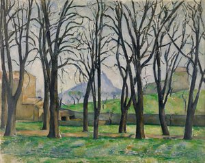 Kasztanowce w Jas de Bouffan autorstwa Paul Cézanne