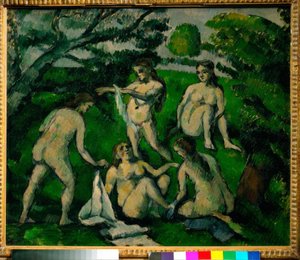Pięciu kąpiących się autorstwa Paul Cézanne
