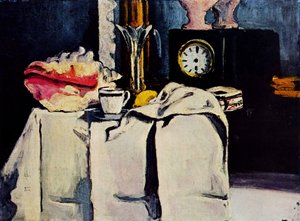 Zegar z czarnego marmuru autorstwa Paul Cézanne