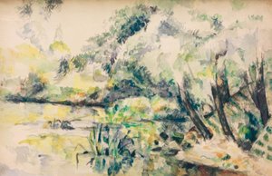 Woda bagienna (w pobliżu Melun?) autorstwa Paul Cézanne