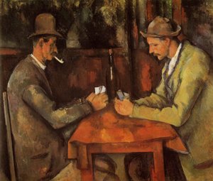 Francuski: Les Joueurs de cartes Gracze w karty autorstwa Paul Cézanne