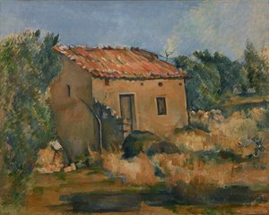 Francuski: Maison dans la campagne aixoise Opuszczony dom w pobliżu Aix-en-Provence autorstwa Paul Cézanne