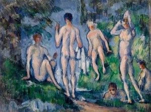 Grupa Kąpiących się autorstwa Paul Cézanne
