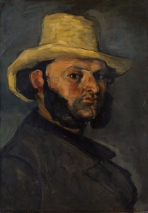Gustave Boyer ur. 1840 w słomkowym kapeluszu, 1870-71. autorstwa Paul Cézanne