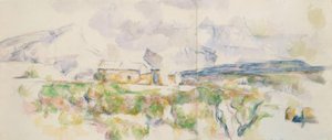 Góra Sainte-Victoire widziana z Lauves autorstwa Paul Cézanne