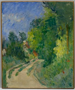 La Route tournante w zaroślach autorstwa Paul Cézanne