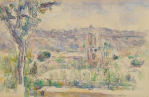 Katedra w Aix widziana z warsztatu Lauves autorstwa Paul Cézanne