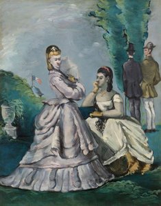 Rozmowa, 1870-1871. autorstwa Paul Cézanne