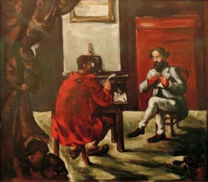 Czytanie Paula Alexisa u Zoli autorstwa Paul Cézanne