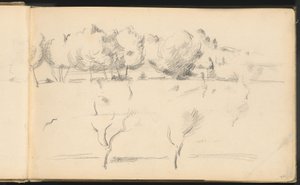 Krajobraz z drzewami autorstwa Paul Cézanne