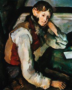 Chłopiec w czerwonej kamizelce, 1888-1890 autorstwa Paul Cézanne