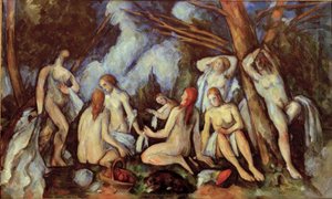 Duże kąpiących się autorstwa Paul Cézanne