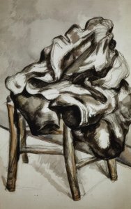 Płaszcz na krześle autorstwa Paul Cézanne