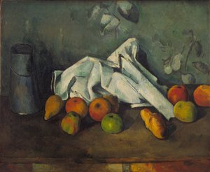 Puszka na mleko i jabłka, 1879-1880 autorstwa Paul Cézanne