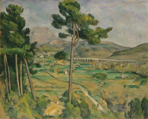 Mont Sainte-Victoire i wiadukt w dolinie rzeki Arc, 1882-85.