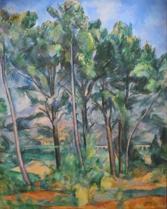 Montagne Sainte-Victoire i wiadukt Valcrosa autorstwa Paul Cézanne