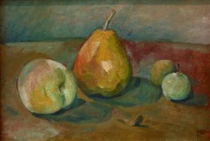 P.Cézanne, Martwa natura z gruszkami i ...